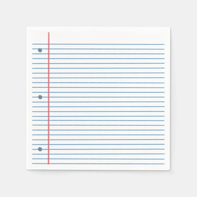 La servilleta de papel de almuerzo de hoja suelta  (Anverso)