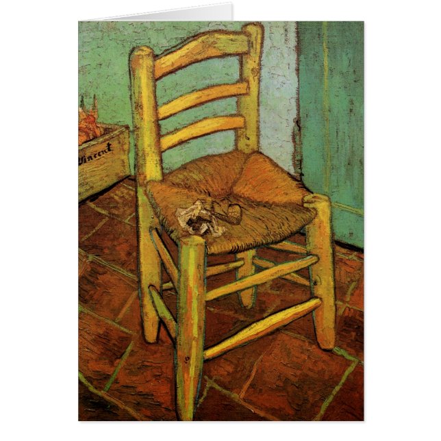 La silla de Vincent con su cuerda por Vincent van  (Frente)