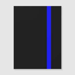 La simbólica delgada línea azul vertical