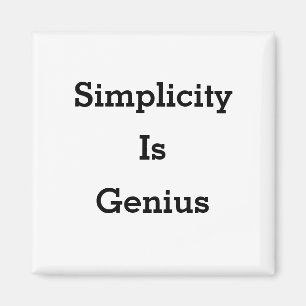 La simplicidad es un imán de genialidad