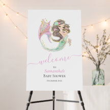 La sirena Baby Shower Under the Sea White