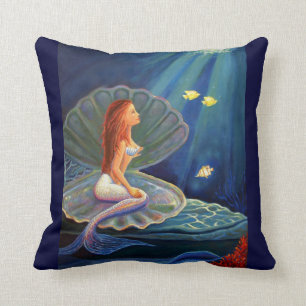La sirena de la cubierta - Cojín decorativo