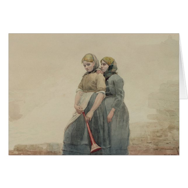 La sirena de niebla, 1883 (w/c) (Anverso (Horizontal))