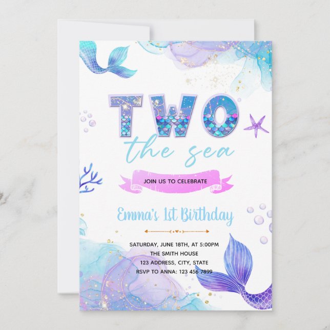 La sirena DOS la invitación al mar (Anverso)