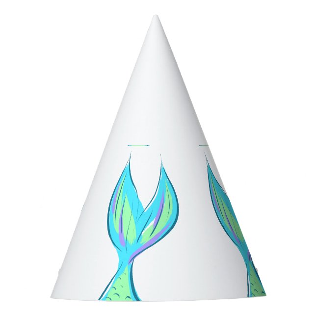 La sirena guía a los Gorras Fiestas de papel (Anverso)