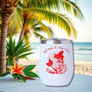 La sirena hawaiana sí su reloj de vino