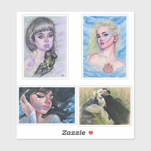 La sirvienta vynil cortó pegatinas (Hoja)