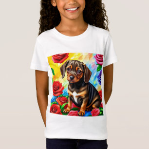 La solitaria camiseta de perro de Dachshund