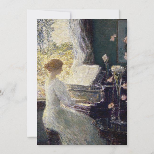 La sonata | Childe Hassam (Anverso)