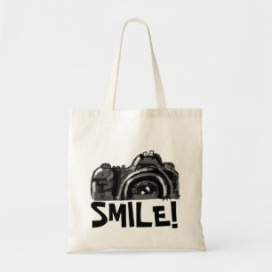 La sonrisa puede la bolsa de asas de la cámara