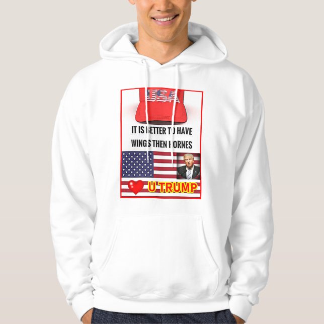 La sudadera capucha básica de Trump Lover (Anverso)
