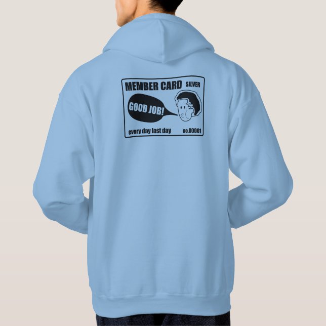 La sudadera con capucha básica de los hombres (Reverso)