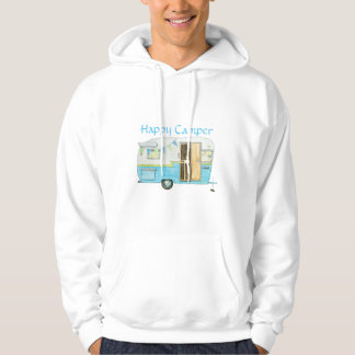 La sudadera con capucha de campista de los hombres