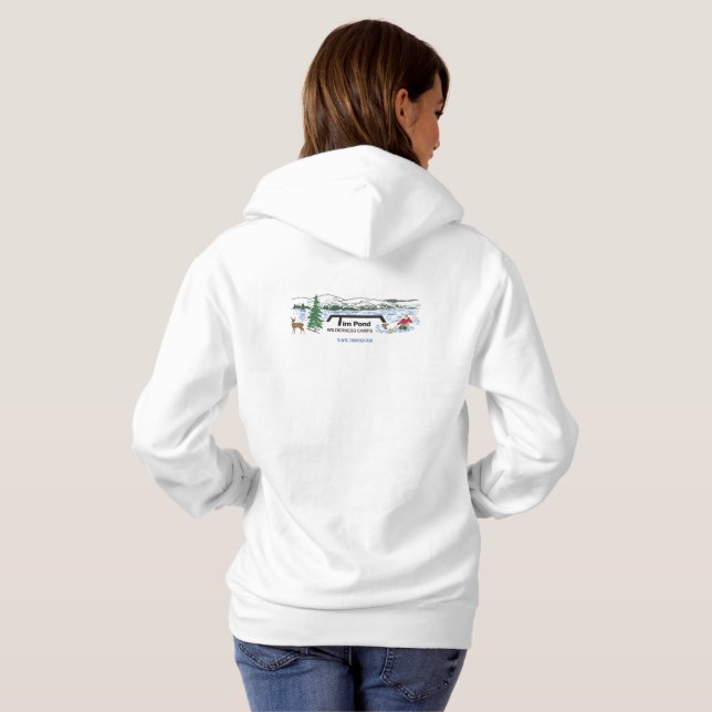 La sudadera con capucha de las mujeres de los (Reverso completo)