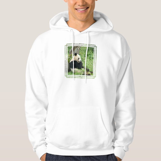 La sudadera con capucha de los hombres de la panda (Anverso)
