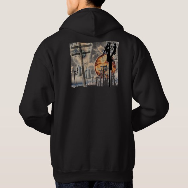La sudadera con capucha del instalador de líneas (Reverso)