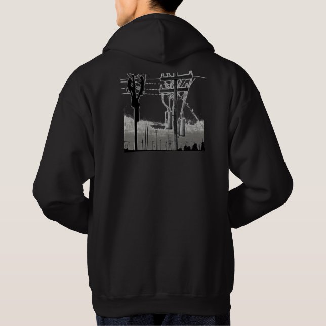 La sudadera con capucha del instalador de líneas (Reverso)