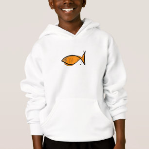 La sudadera con capucha del niño de los pescados