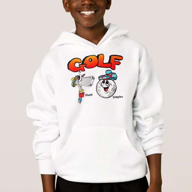 La sudadera con capucha del niño del golf (Anverso)
