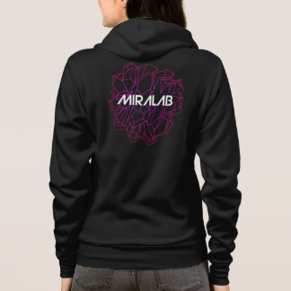La sudadera con capucha púrpura de las mujeres de
