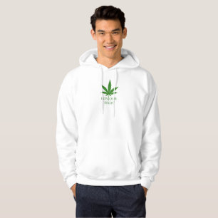 La sudadera con capucha que le toma más arriba…