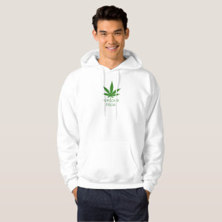 La sudadera con capucha que le toma más arriba…