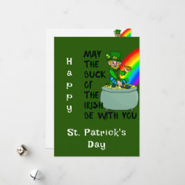 La suerte de la tarjeta del Día de San Patricio de