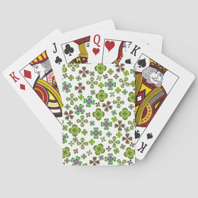 La suerte de las cartas de juegos de Shamrock irla (Reverso)