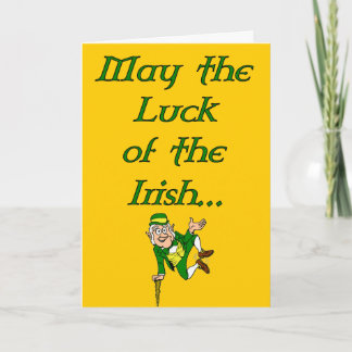 La suerte del Día de San Patricio de la Tarjeta Ir