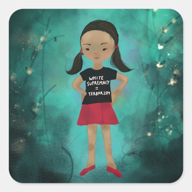La supremacía blanca es pegatina del terrorismo (Anverso)
