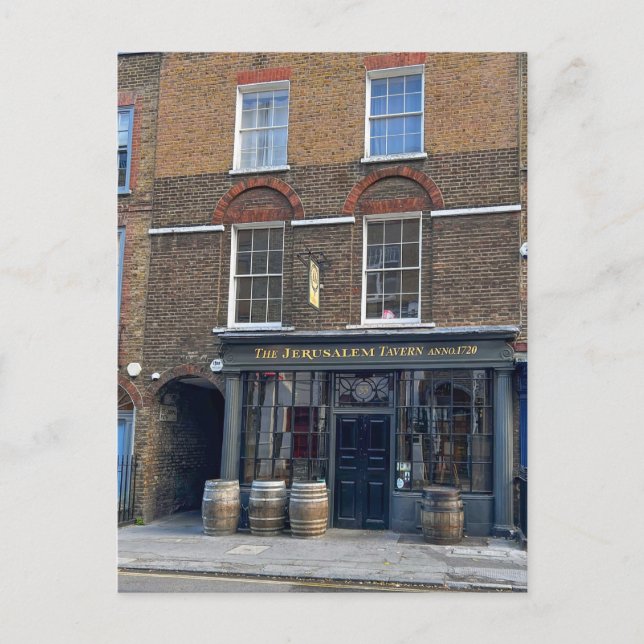 La taberna de Jerusalén, la postal de Londres (Anverso)