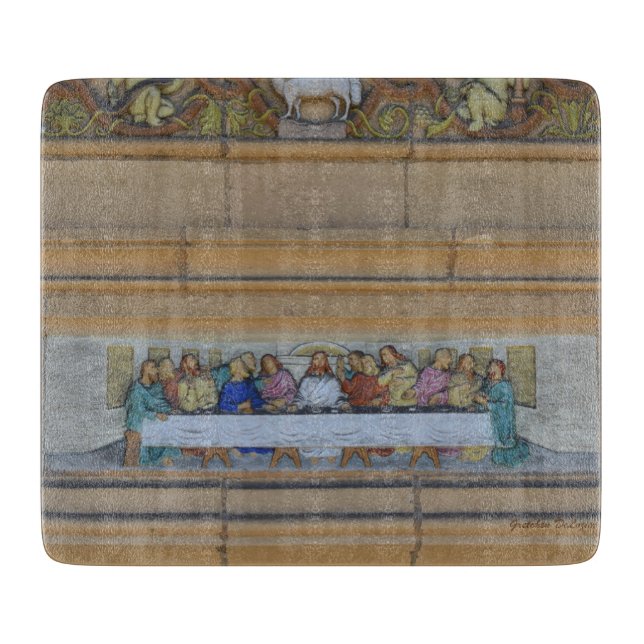 La tabla de cortar de la última cena (Anverso)
