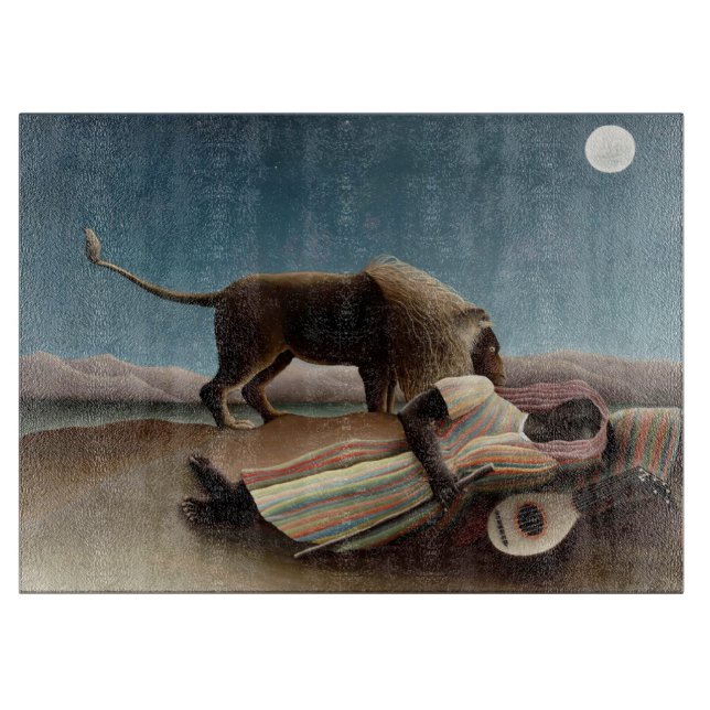 La tabla de corte gitana durmiente de Rousseau (Anverso)