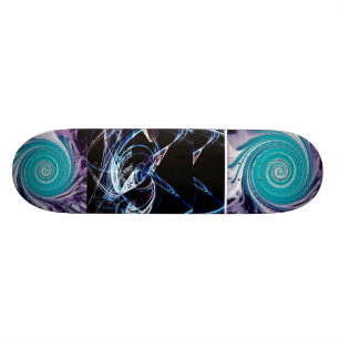 La tabla de skate con viento