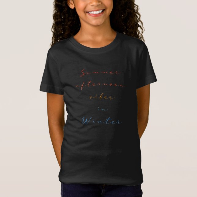 La tarde de verano vibra en la camiseta de inviern (Anverso)