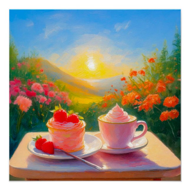 La tarde más dulce del día Poster brillante (Anverso)