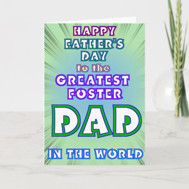 La tarjeta adoptiva más grande del día de padre (Anverso)