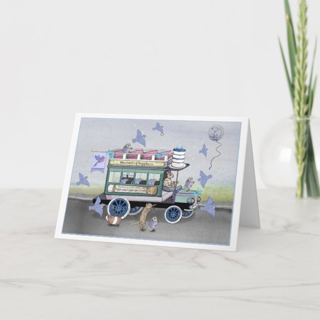 La tarjeta azul de la felicidad Omnibus (Anverso)