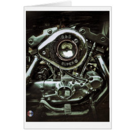 La tarjeta brillante del motor