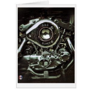 La tarjeta brillante del motor