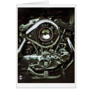 La tarjeta brillante del motor