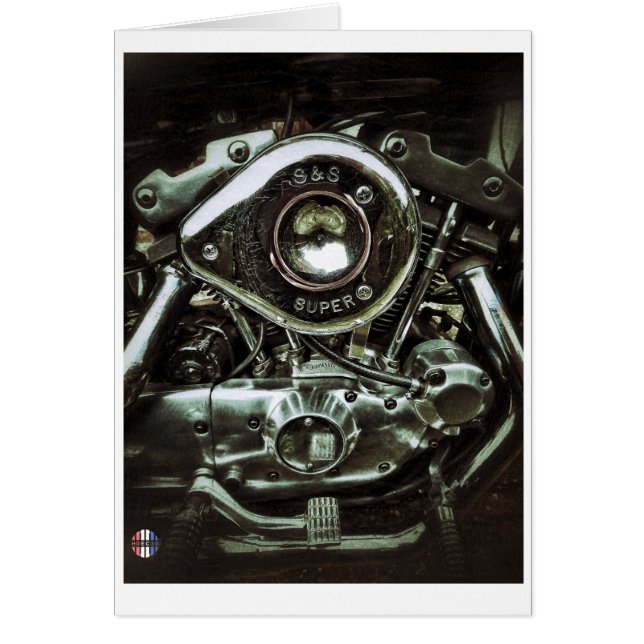 La tarjeta brillante del motor (Frente)