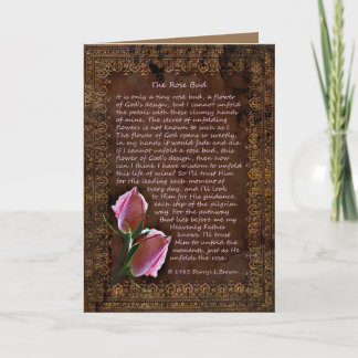 La tarjeta bud Rosa