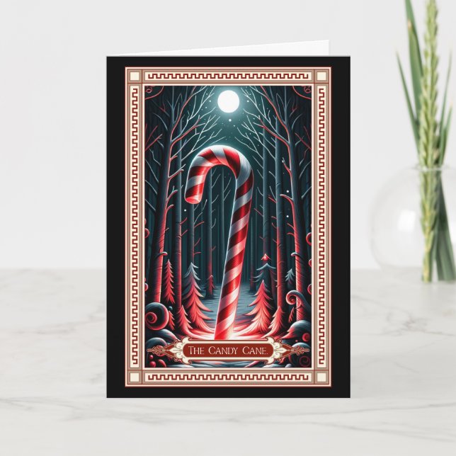 La tarjeta Candy Cane Tarot (Anverso)