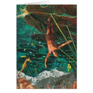 La tarjeta colgada del hombre