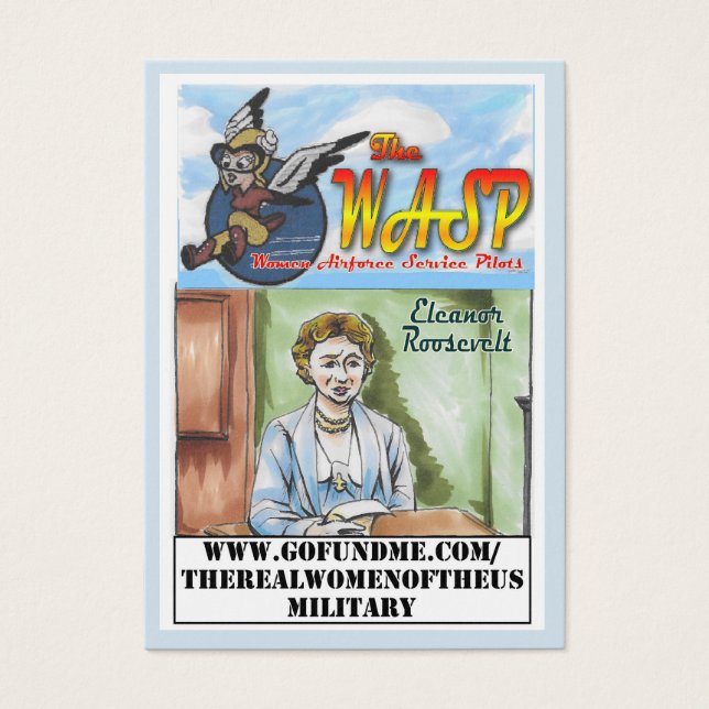 La tarjeta comercial WASP Eleanor Roosevelt (Frente)