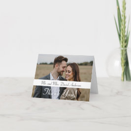 La Tarjeta de Agradecimiento Dobleada para Boda Ca