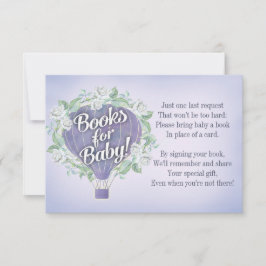 La tarjeta de Baby Shower Purple Balloon Trae un l