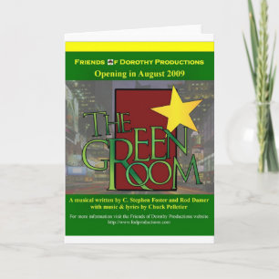 La tarjeta de bienvenida Green Room