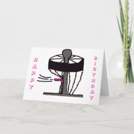 La tarjeta de bienvenida Happy Birthday Disk Golf